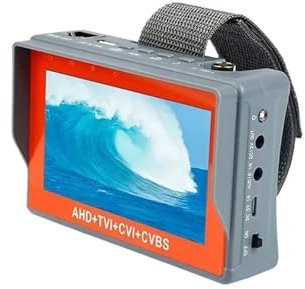 Tester per telecamere IP, tester CCTV, IV8W-L 8MP 4K CCTV Tester Telecamera di sicurezza Monitor da 5 pollici for 4 IN 1 TVI AHD CVI Tester analogico for telecamere di sicurezza Test video ad alta ris