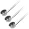Hemobllo 3 Stück Kerzen-Feuerlöscher-Abdeckung Kerzenlöscher Kerzenzubehör Kerzenstopper Candle Wick Dipper Flammenlöscher Kerzenlöschgerät Dochtschnüffler Weißblech Silber