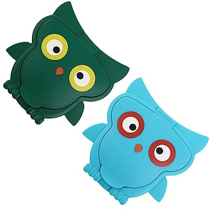 Kisangel 2stücke Deckel in Cartoon-eulen-form Taschentuchhüllen Wischtuchzubehör Schutzdeckel Für Taschentücher Und Wischtücher Passt Zu Verschiedenen Wohnstilen