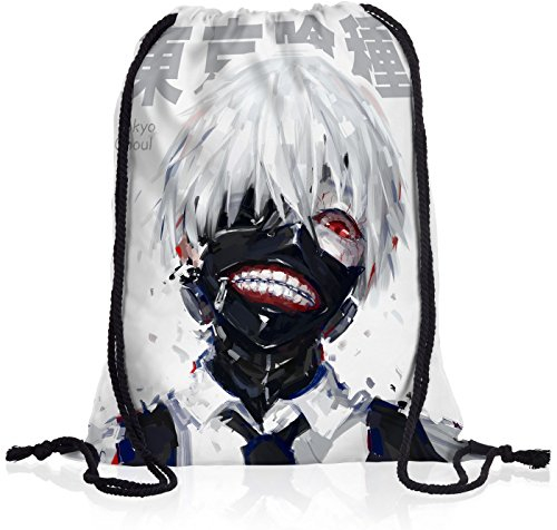 VOID Ghoul Kaneki Rucksack Tasche Turnbeutel Sport Jute Beutel Tokyo Anime Manga