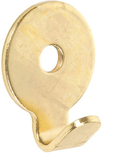 Pack of 10 Strong Brass Plated Round Picture Hooks