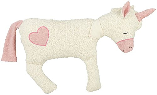 Efie XL Einhorn mit Herz, Bio Spieltier und Kuschelkissen, kontrolliert biologischer Anbau (Organic), Made in Germany, GOTS Zertifiziert