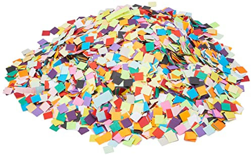 Springboard Pre-Cut Coloured Mosaic Squares - Mosaic Kits for Children - Arts and Crafts for Kids - Assorted Colours - 1 x 1 cm Paper Squares - Pack of 10,000