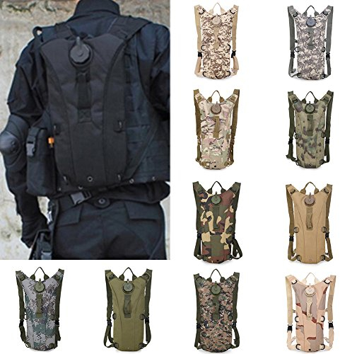 ulofpc 3L Trinkrucksäcke Verstellbarer Wasserrucksack Stausee Wasserrucksack Tasche Schulter Fahrradrucksack Camelback mit Wasserblase