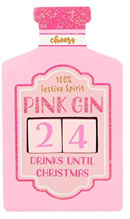 Sass & Belle Pink Gin Christmas Countdown Blocks