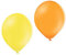 Ballonheld 50 Bio Luftballons je 25 gelb & orange Qualitätsballons 27 cm Ø (Standardgröße B85) biologisch abbaubar, heliumgeeignet Dekoballons