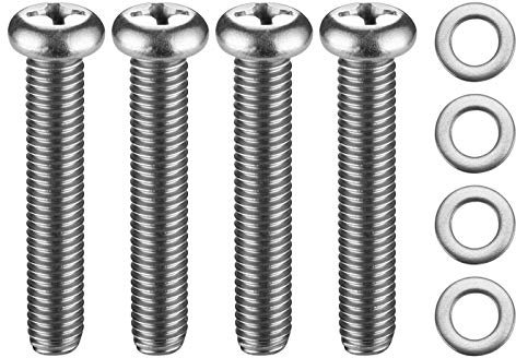 Belleone Wall Mounting Screws Bolts Fits for Samsung TV - M8 x 45mm with Thread Pitch 1.25mm, Solid Screw Bolt Hardware, TV Mounting Bolts Compatible with Samsung 50” 55 65 75 6, 7, 8 Series TV