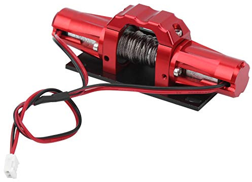 RC Car Winch, Winde mit zweimotoriger Universal-Aluminiumlegierung für SCX10/ 1/10 RC Car 81x27mm