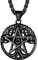 PROSTEEL Herren Edelstahl Anhänger Halskette Baum des Lebens mit Solomon Pentagramm mit 55+5cm Weizenkette Glückbringer Amulett Modeschmuck Accessoire für Männer
