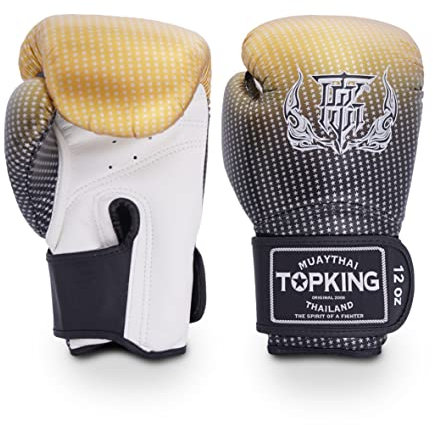BOXSERHANDSCHUHE MUAY THAI SUPER STAR AIR TOP KING 12OZ GOLD