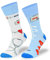 SKIETY Bunte Interessante Socken - Lustige Seltsame Socken - Verrückte Socken - Baumwolle - für Frauen Männer - für Sanitäter, Ambulanz - 43-46