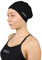 DRUNA Gorro de Natación Silicona para Cabellos Largos, Silicone Cap, Gorro para Piscina, Swimming Cap (Negro)