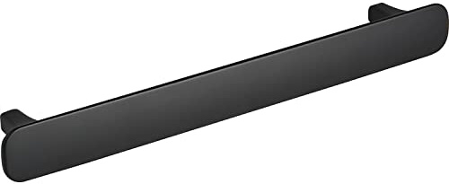 ALLES IM GRIFF Allles Möbelgriff Aion LA 160mm flach Breite 190mm - Schrankgriff für Möbelfronten - Zinkdruckguss schwarz matt