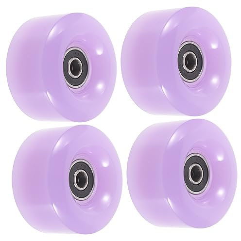 BESPORTBLE Rollschuhrollen Lila für Doppelreihenskates und Skateboard