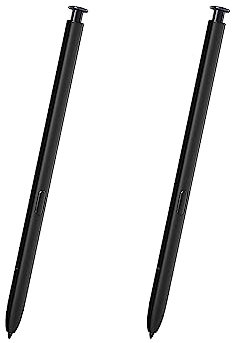 Lot de 2 stylets de rechange pour Samsung Galaxy S23 Ultra S - Toutes les versions - SM-S918N, SM-S9180, SM-S918E, SM-S918E/DS 5G S - Noir