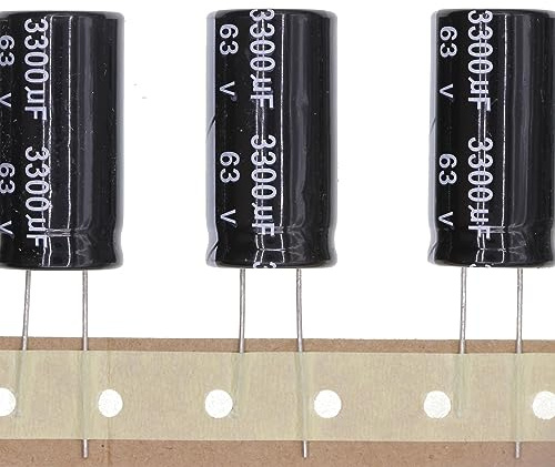 10 Pièces 63V 3300UF Condensateur électrolytique en aluminium enfichable 18x35 18 * 35mm