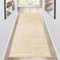 Siunwdiy Teppich Läufer Flur Küche rutschfest waschbar Teppichläufer Lang 50x160cm Weiß/Beige/Braun Modern Design Meterware Korridor Tepiche Esszimmer Schlafzimmer Schmutzfangmatte Küchenteppich