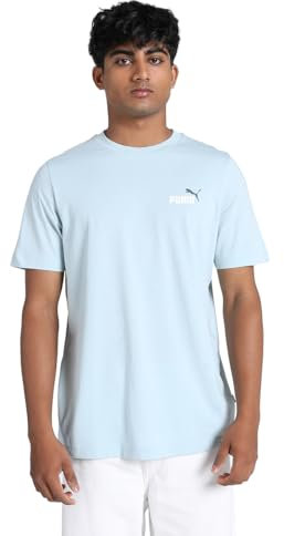 PUMA Mixte Ess+ 2 Col Small Logo Tee T-shirts, Rosée Givrée, L EU