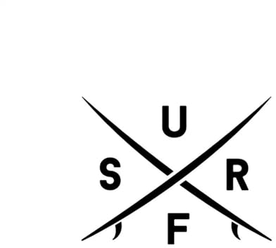 AeRko Lustige Surf-Auto-Aufkleber, Vinyl-Aufkleber, Auto-Styling, DIY-Zubehör, Stoßstange, Heckscheibe (Farbe: A, Größe: 30 cm)