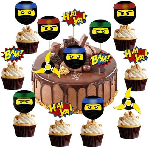 Tortendeko Kinder, 24 Stücke Torte Topper, Tortendeko Kindergeburtstag, Deko Torte, Kuchendeko Geburtstag fur Mädchen, Junge