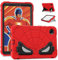 Kids Case for Samsung Galaxy Tab A9 8.7 Inch 2023 Kickstand Cover for Boys Girls Shockproof Hybrid Thickned Cornor Impact Protection for Samsung Tab A9 8.7 SM-X110/X115/X117 Red/Black
