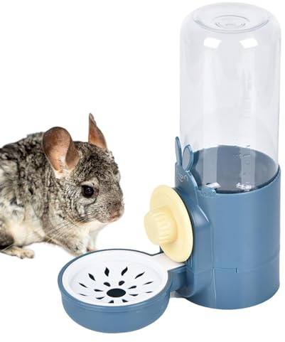 Generic Dispensador de Agua para Mascotas - Dispensador de Agua para Hámster, Chinchilla, Conejo, Pájaro - 500 ml - Portátil y Fácil de Limpieza