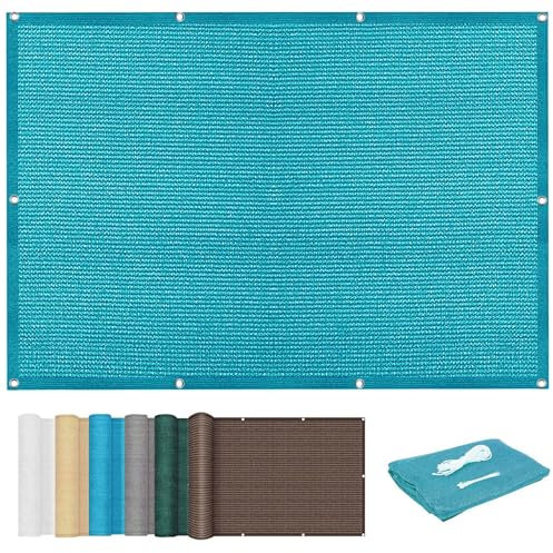 Voile D'Ombrage Rectangulaire Respirant 3 x 9 m UV Protection 98% Exterieur Filet D'Ombrage Protection Solaire pour Pergola, Fleurs, Patio, Lawn, Bleu Ciel