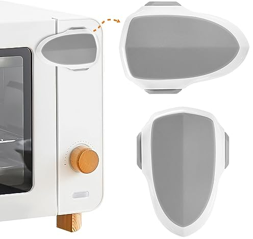 GCRQ Backofen Kindersicherung, Kindersicherung Herd, Herdschutz Kinder, Herdschutz für Babys & Kleinkinder, Hitze-Resistentem 3M Kleber, Einfache Installation(2 Stück, Weiß)