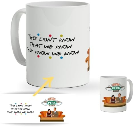 DEREGALOOS Taza Friends orignal. Taza Desayuno Friki. Regalo Amigo Invisible Original.Regalos frikis. Varios diseños.
