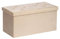 Easylife Ottoman Storage Bench (Beige). Folding Storage Unit for Linen or Shoes (H38 x W76 x D38.5cm). Doubles as a Footstool/Coffee Table. Fold Flat Storage Boxes With Lids - Fully Guaranteed