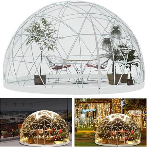 WANGYYDS 3.6m Große Gartenkuppel-Blasenzeltkuppel, Tragbares Iglu-Zelt, Sternenzelt, Bubble Balloon House, Transparentes Gartenkuppelhaus, Geeignet Für Terrassen Und Essbereiche