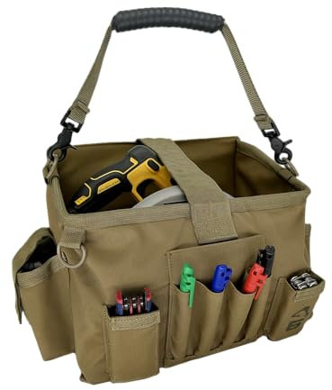 Atlas 46 Kreissäge Go Bag, abrieb- und wasserabweisend, Komfortgriff, Taschen für Werkzeuge, Bleistifte, extra Batterien und Sägeblätter - Hergestellt in den USA