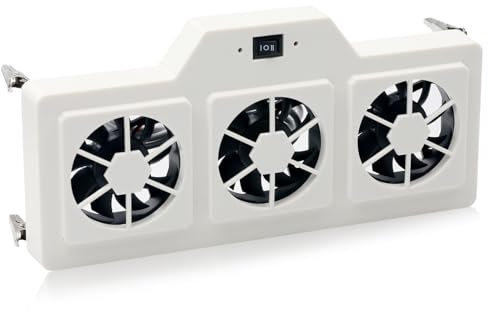folosem Ventilador de refrigerador RV de 12 V, tres ventiladores alimentados, ventilador de refrigeración de ventilación de refrigerador RV