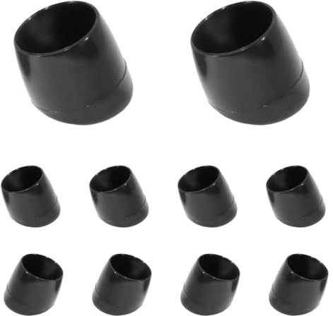 22mm Ferrule End Caps, For 20 Degree Angled Furniture Chair Legs (Pack of 4) - See Second Photo for Ordering Guide, Replacement Feet for School Chairs - by Keay Vital Parts