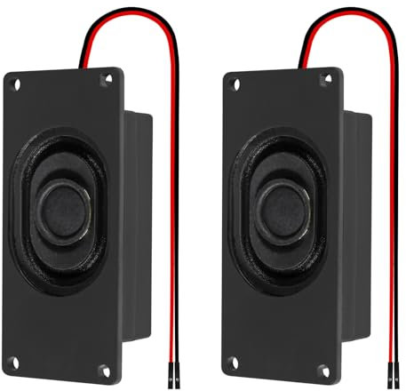 2Pcs Audio Speaker 5 Watt 8 Ohm Speaker 8ohm 5W Loundspeaker 2.54mm Interface Speaker for Small Electronic Projects Advertising Machines LCD TV Monitors