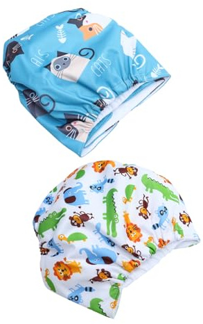 Waschbare Babywindelhosen, Auslaufsicher, 2 Stück-pack, Pul Textil | Atmungsaktive Trainingshose, Napped Cloth Innen, Töpfchentraining, für Babys, Wiederverwendbar Zufälliger Stil