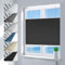 Deswell Plissee ohne Bohren Verdunkelung Klemmfix Verdunklungsplissee B80 x H130 cm Schwarz, 100% Blickdicht lichtundurchlässig Thermo Plissee Faltrollo Sichtschutz Sonnenschutz für Fenster Tür