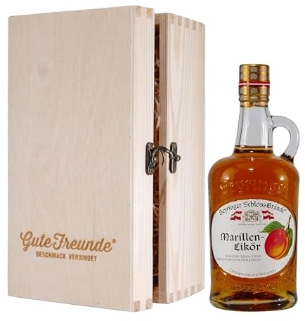 Seyringer Schlossbrände Marillenliklör mit Geschenk-HK