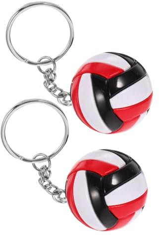 PRETYZOOM 2 Stück Volleyball Schlüsselanhänger Aus Robustem Abs Kunststoff Multifunktional Als Taschen Und Schlüsselanhänger Dekorativer Anhänger Für Sportfans Und Teamgeschenke