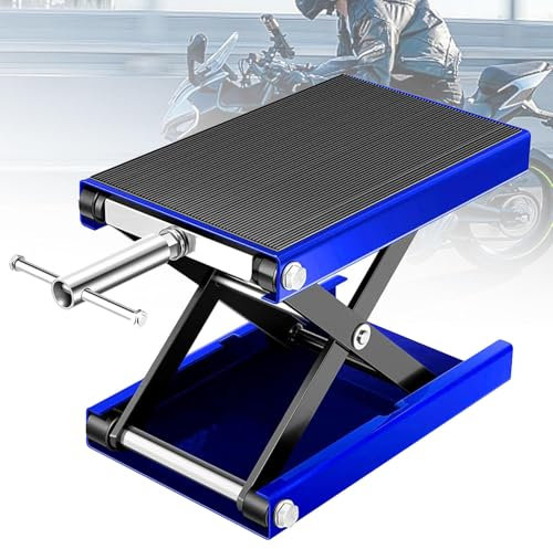 MTTXY Motorradhebebühne, Motorrad-Scherenhebebühne 1100 lb, Motorrad-Mittelständer, hebt Motorräder von 3,6 auf 13,7 Zoll für ATV Dirt Bike Cruiser