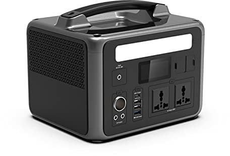 HTDRE Centrale électrique Portable de Stockage d'énergie 600 W, générateur Solaire de Charge extérieur, Batterie au Lithium Mobile 152 800 mAh, avec Prises Secteur, 220 V