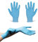 OS Smart Choice Heavy Duty Blue Nitrile Gloves, Powder & Latex Free, Surgical Examination, Food Grade, Large, Textured Grip, Box of 1000