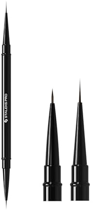 STALEKS PRO von Natury Nails Doppelseitiger Eyeliner-Pinsel/-stift, 7 mm Liner und 10 mm Liner. Nageldesign. Expert (NBE 01/03)