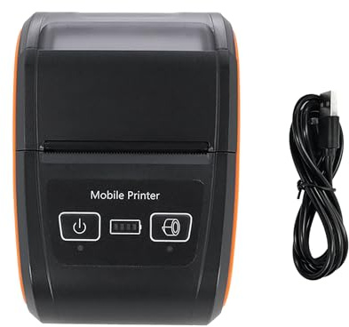 Garosa Tragbarer Bondrucker, 58-mm-Mini-Thermodrucker mit Kabellosem BT, Schneller 203-dpi-Druck für Kleine Unternehmen und Restaurants