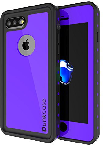 PunkCase iphone 8 Plus Waterproof Case Studstar Series Slim Fit Ip68 Shockproof Dirtproof Snowproof Universal Armor Cover For Apple iphone 7 Plus 8 Purple