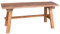 Casa Padrino Landhausstil Sitzbank Naturfarben 90 x 26 x H. 41 cm - Zusammenklappbare Massivholz Bank