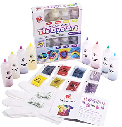 TBC The Best Crafts Batik-Set in 8 Farben. Mit Batik-Pulver-Nachfüllpackungen