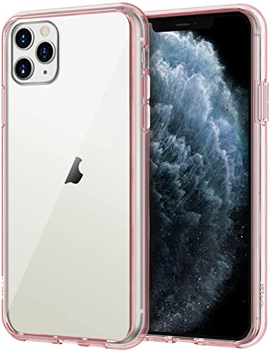 JETech Case for iPhone 11 Pro Max (2019), 6.5-Inch, Shockproof Transparent Bumper Cover, Anti-Scratch Clear Back (Rose Gold)
