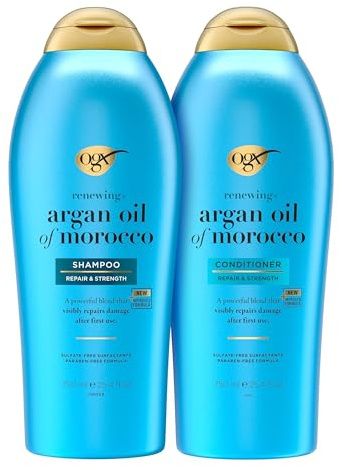 OGX Renewing + Argan Oil of Morocco Shampoo & Conditioner, 720 ml (2 Stück)