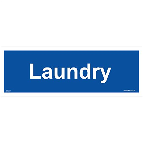 GE632 Laundry SIGN Door Plaque washer dryer shared housing clothes cleaning 150mm x 50mm 3mm Standard Foamex Foamboard
